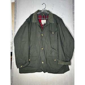 GreatLand Green Plaid Corduroy Lined Barn Jacket Cotton | Tagged Size: XL